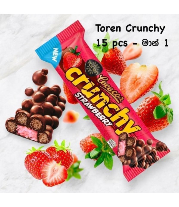 Toren crunchy strawberry 15 pcs