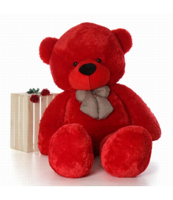 5 Feet teddy bear red